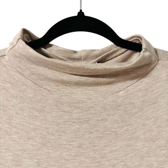 J.Jill pureJill 2X soft oatmeal sleeveless column maxi dress mock turtleneck - Picture 2 of 11